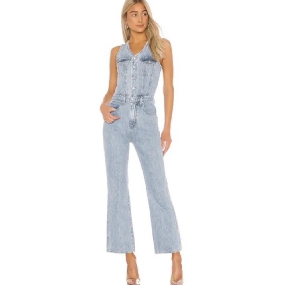 AGOLDE Seventies Denim Jumpsuit. Size 4 - Picture 7 of 15